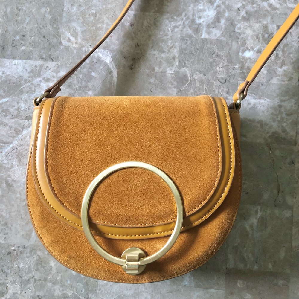 Zara Suede Crossbody Bag